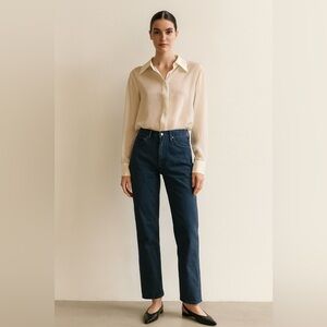 RARE Vintage Replay Dark Indigo Wash Denim Jeans High Rise Size 28